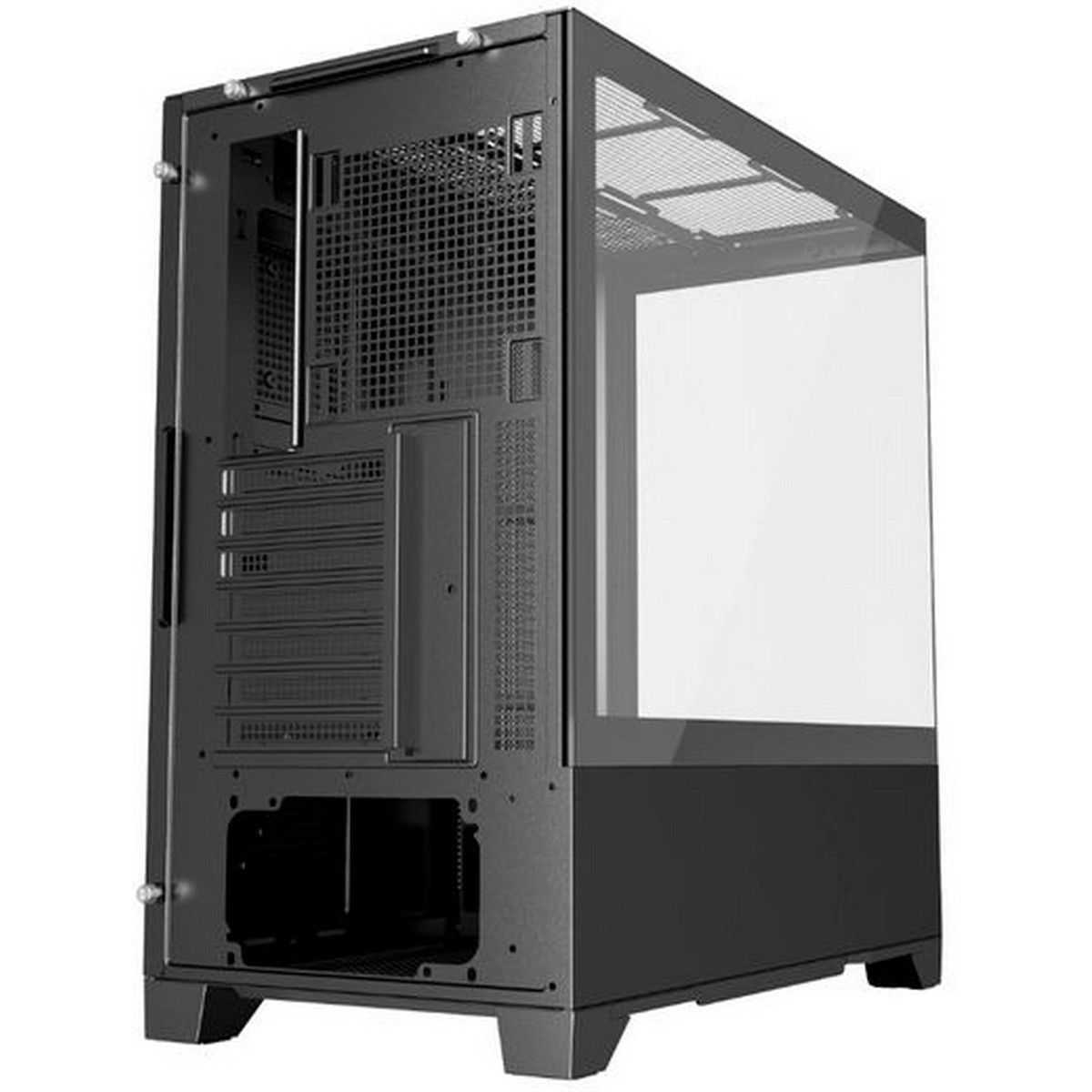 Корпус Powercase Vision Black V2, Tempered Glass, чёрный, ATX (CVBAV2-L0)