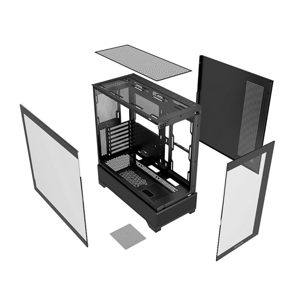 Корпус Powercase Luminous, Tempered Glass, чёрный, ATX CLB-L0