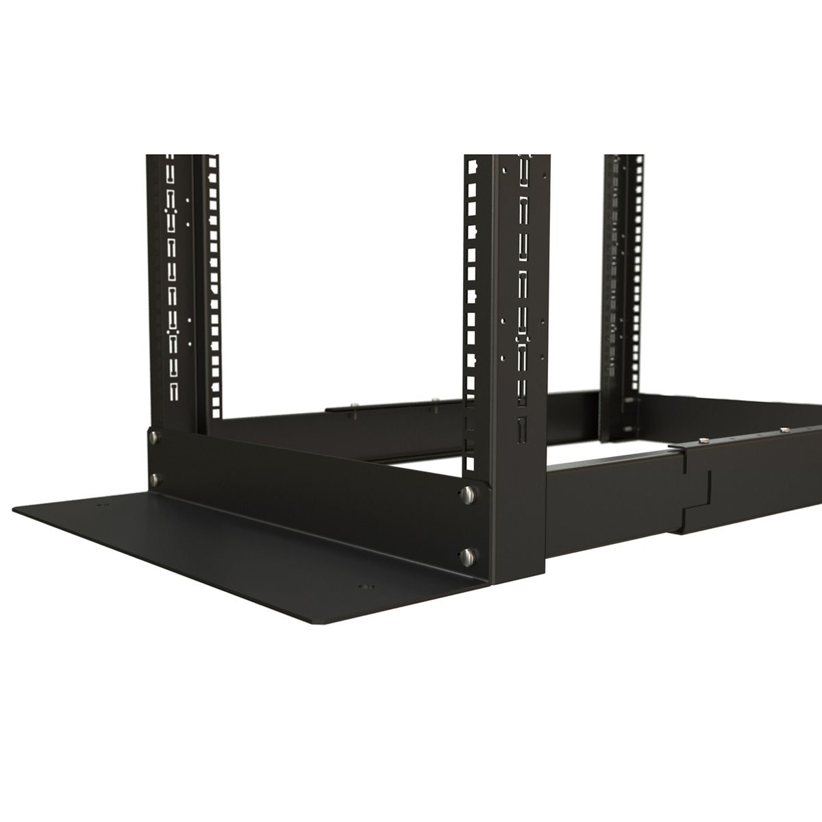 Шкаф Hyperline ORK2A-3281-RAL9005 Открытая стойка 32U высота 1625 мм, двухрамная, ширина 550 мм, глубина регулируется 800-1250 мм, цвет черный (RAL 9005)