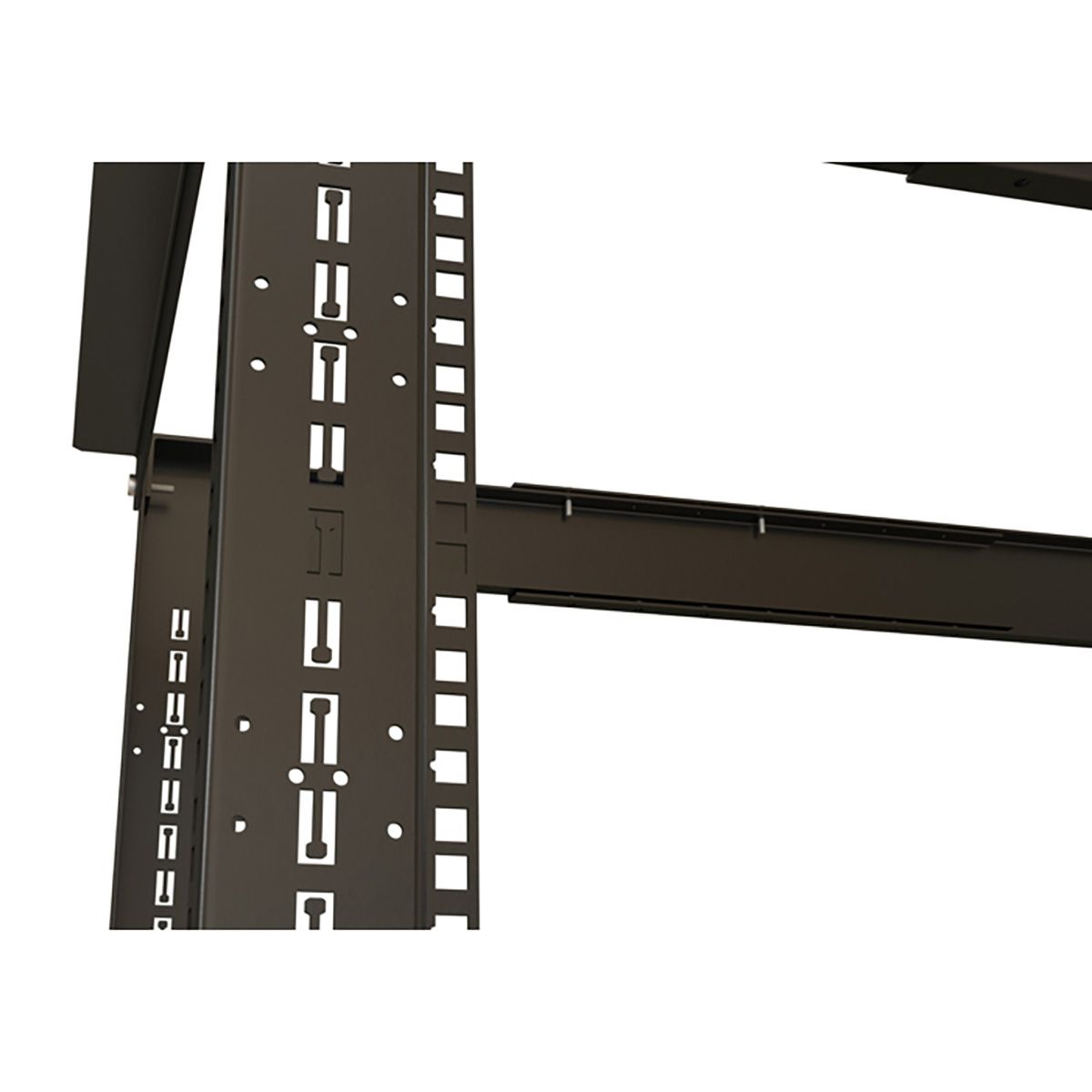 Шкаф Hyperline ORK2A-3281-RAL9005 Открытая стойка 32U высота 1625 мм, двухрамная, ширина 550 мм, глубина регулируется 800-1250 мм, цвет черный (RAL 9005)