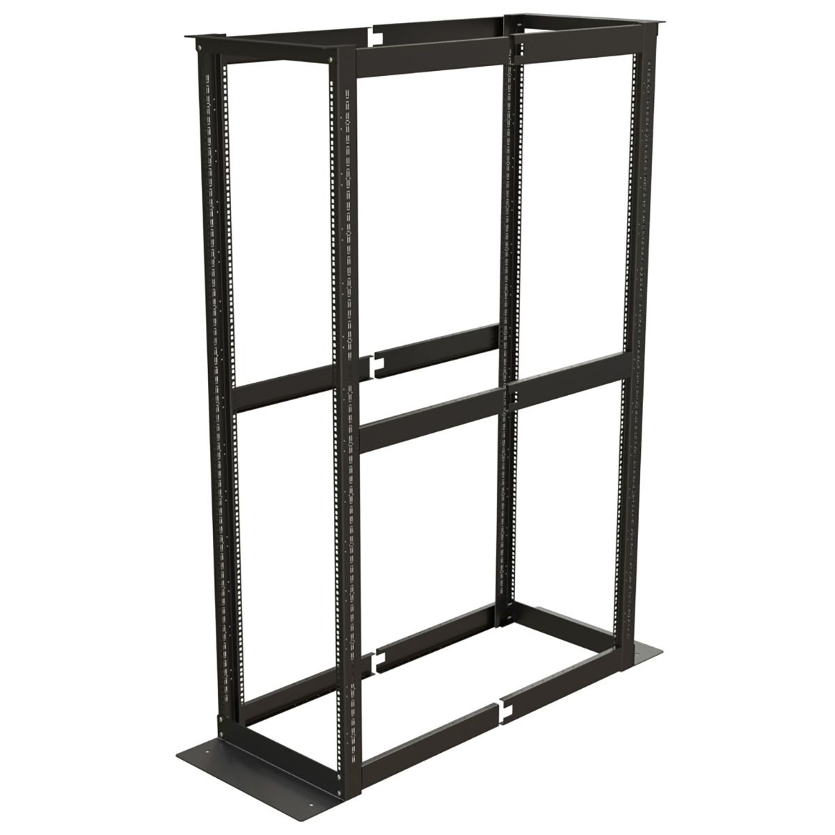 Шкаф Hyperline ORK2A-3281-RAL9005 Открытая стойка 32U высота 1625 мм, двухрамная, ширина 550 мм, глубина регулируется 800-1250 мм, цвет черный (RAL 9005)