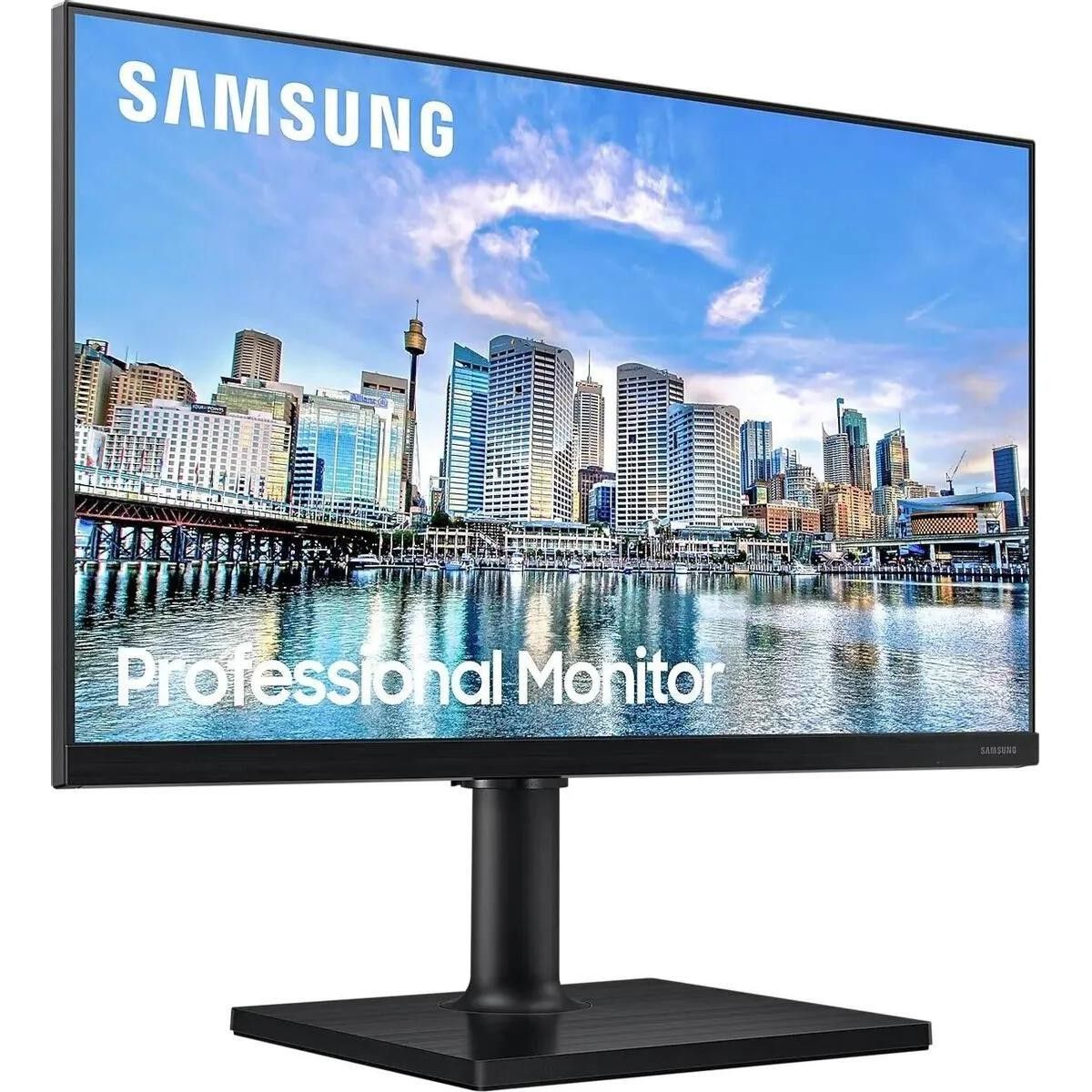 Монитор Samsung 23.8" SAMSUNG F24T450FQI Black (IPS, 1920x1080, HDMI+DP, 5 ms, 178/178, 250 cd/m, 1000:1, Pivot)