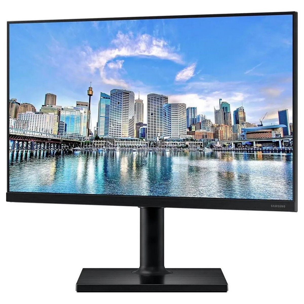 Монитор Samsung 23.8" SAMSUNG F24T450FQI Black (IPS, 1920x1080, HDMI+DP, 5 ms, 178/178, 250 cd/m, 1000:1, Pivot)