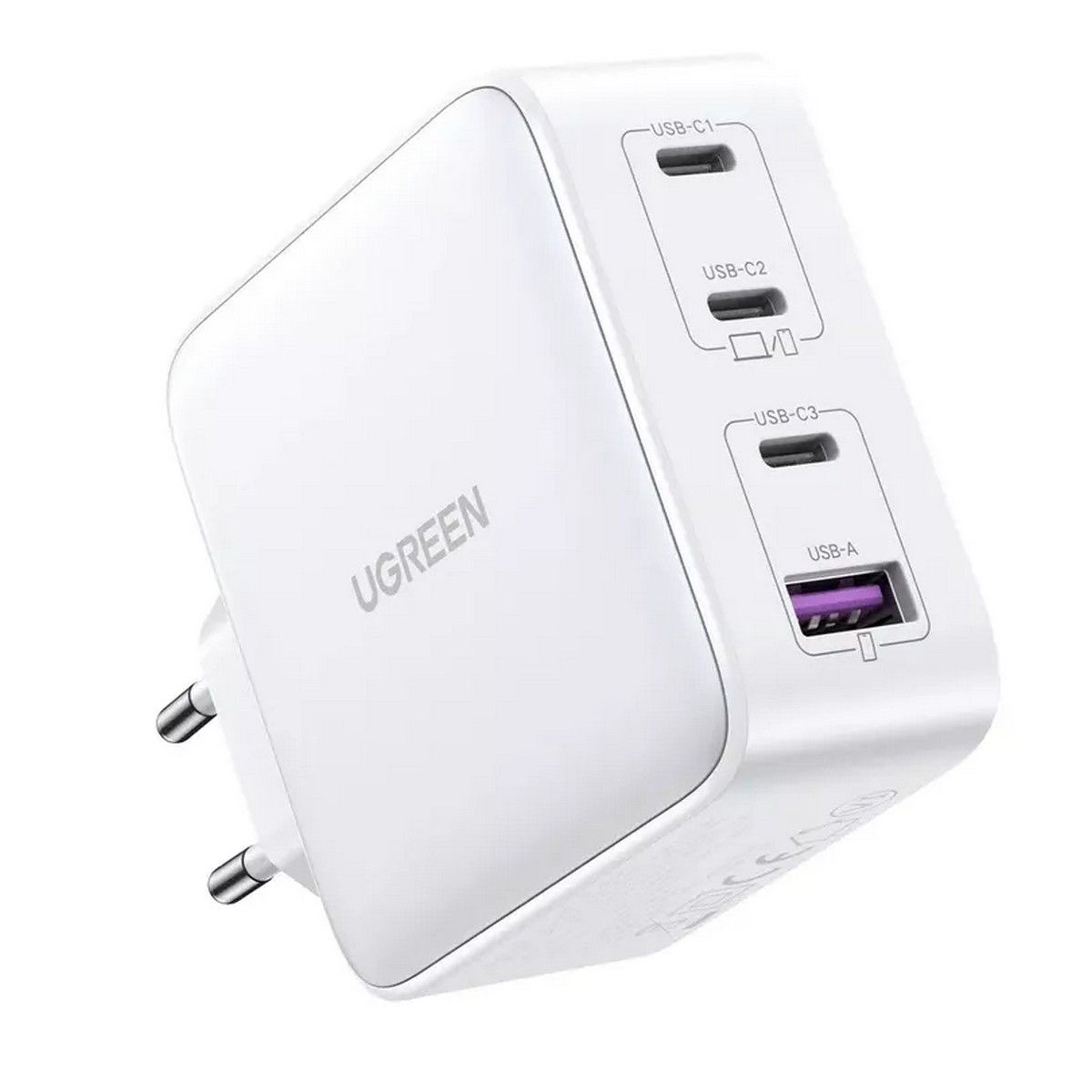 Сетевое зарядное устройство UGREEN CD226 (15337) Nexode 100W USB-A+3*USB-C GaN Tech Fast Charger EU. Цвет: белый