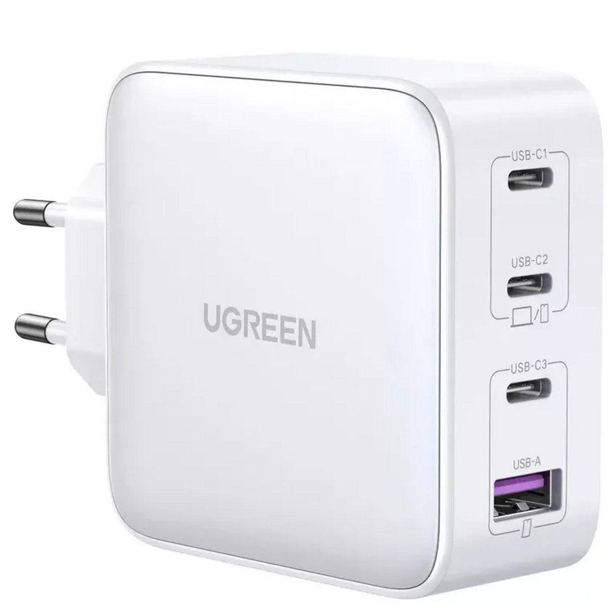 Сетевое зарядное устройство UGREEN CD226 (15337) Nexode 100W USB-A+3*USB-C GaN Tech Fast Charger EU. Цвет: белый