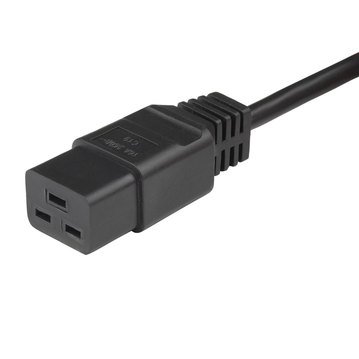 Сетевой кабель Hyperline PWC-IEC19-IEC20-10-BK Кабель питания IEC 320 C19 - IEC 320 C20 (3x1.5), 16A, прямая вилка, 10м, цвет черный, (ПВС-АП-3*1,5-250-C19C20-16-10,0 ГОСТ 30851.1-2002 (МЭК 60320-1:1994))