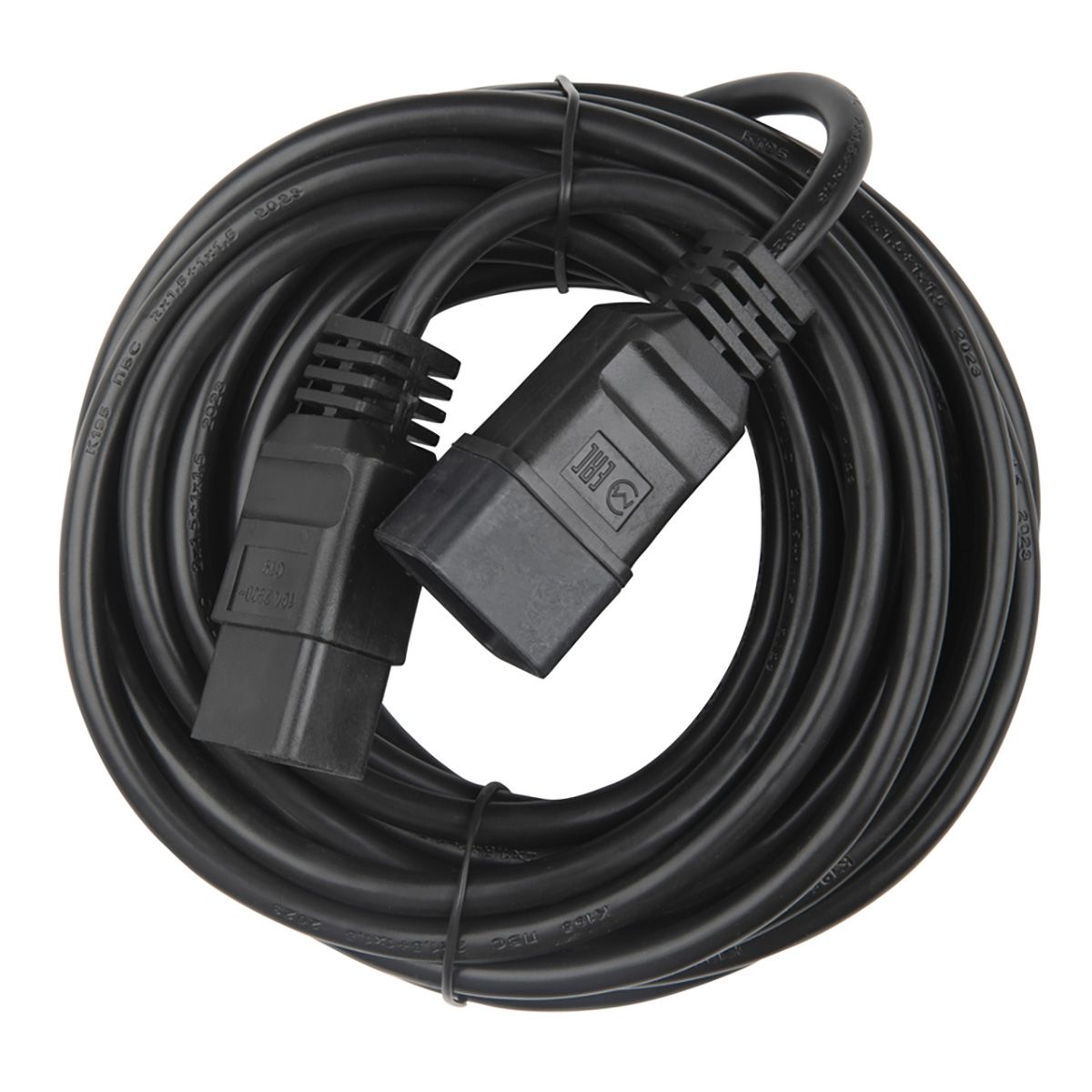 Сетевой кабель Hyperline PWC-IEC19-IEC20-10-BK Кабель питания IEC 320 C19 - IEC 320 C20 (3x1.5), 16A, прямая вилка, 10м, цвет черный, (ПВС-АП-3*1,5-250-C19C20-16-10,0 ГОСТ 30851.1-2002 (МЭК 60320-1:1994))