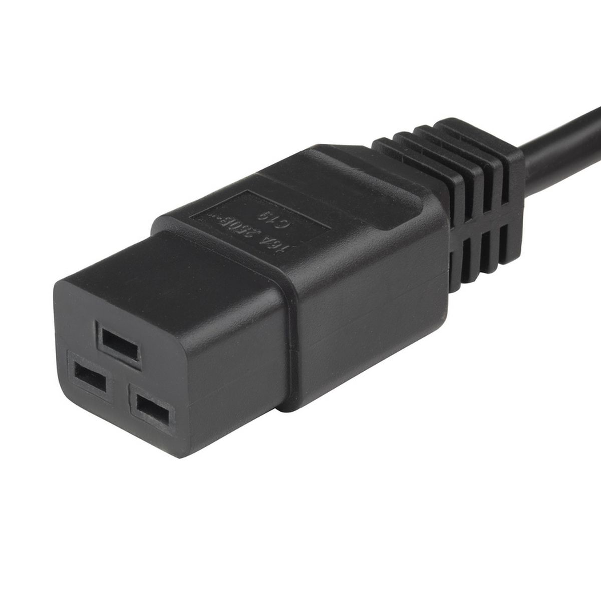 Сетевой кабель Hyperline PWC-IEC19-IEC20-5.0-BK Кабель питания IEC 320 C19 - IEC 320 C20 (3x1.5), прямая вилка, 16A, 5м, цвет черный (ПВС-АП-3*1,5-250-C19C20-16-5,0 ГОСТ 30851.1-2002 (МЭК 60320-1:1994))