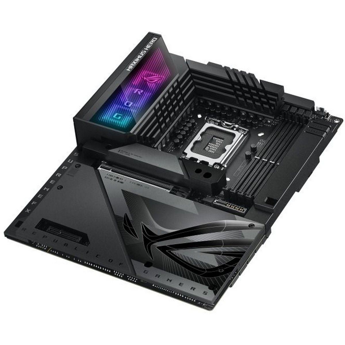Материнская плата ASUS ROG MAXIMUS Z790 HERO BTF LGA1700 ATX 4xDDR5 PCIEx16 PCIEx4 5xM.2 HDMI 2.5GLAN Wi-Fi 7