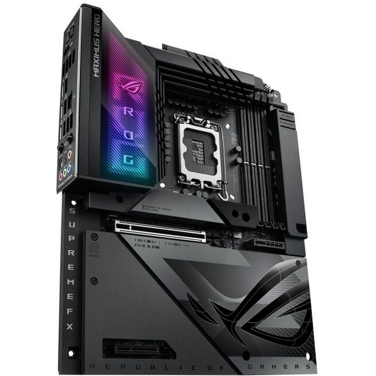 Материнская плата ASUS ROG MAXIMUS Z790 HERO BTF LGA1700 ATX 4xDDR5 PCIEx16 PCIEx4 5xM.2 HDMI 2.5GLAN Wi-Fi 7