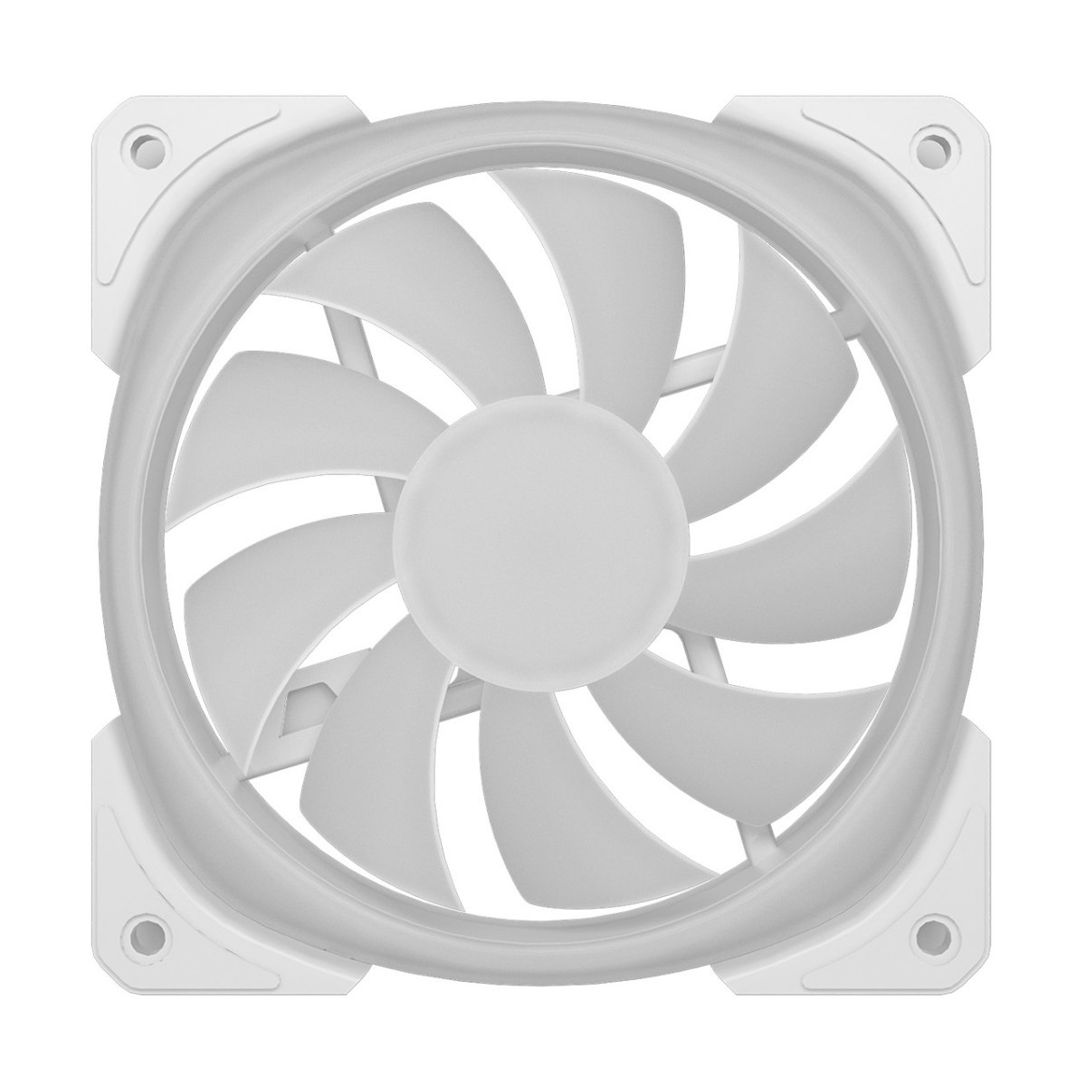 Вентилятор Powercase (CM21-14W ARGB) White 140x140x25мм (PWM, 100шт./кор, 4pin +ARGB Sync, 800-1500±
