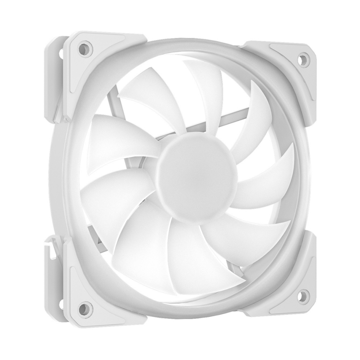 Вентилятор Powercase (CM21-14W ARGB) White 140x140x25мм (PWM, 100шт./кор, 4pin +ARGB Sync, 800-1500±