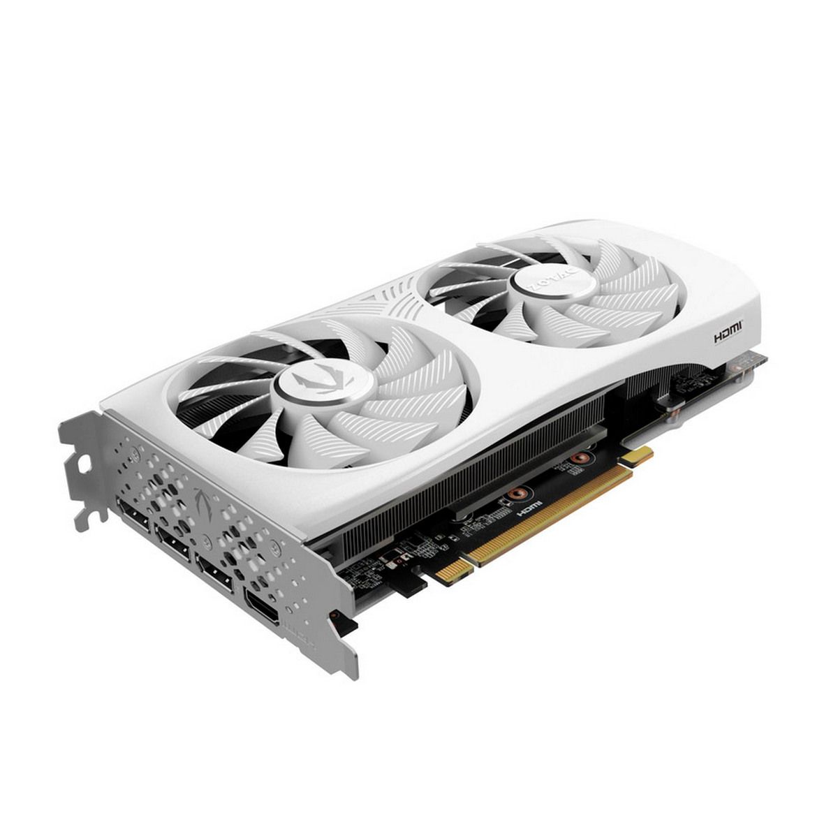 Видеокарта Zotac RTX4070 SUPER ТWIN EDGE ОС WHITE ED 12GB GDDR6X 192bit 3xDP HDMI 2FAN Medium Pack