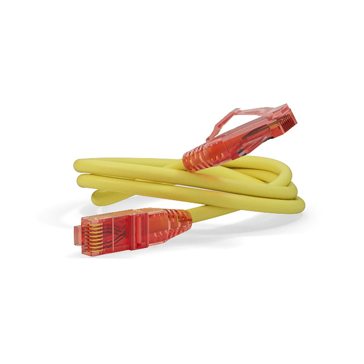Кабельная сборка Hyperline PC-LPM-UTP-RJ45-RJ45-C5e-0.3M-LSZH-YL Патч-корд U/UTP, Cat.5e (100% Fluke Component Tested), LSZH, 0.3м, желтый