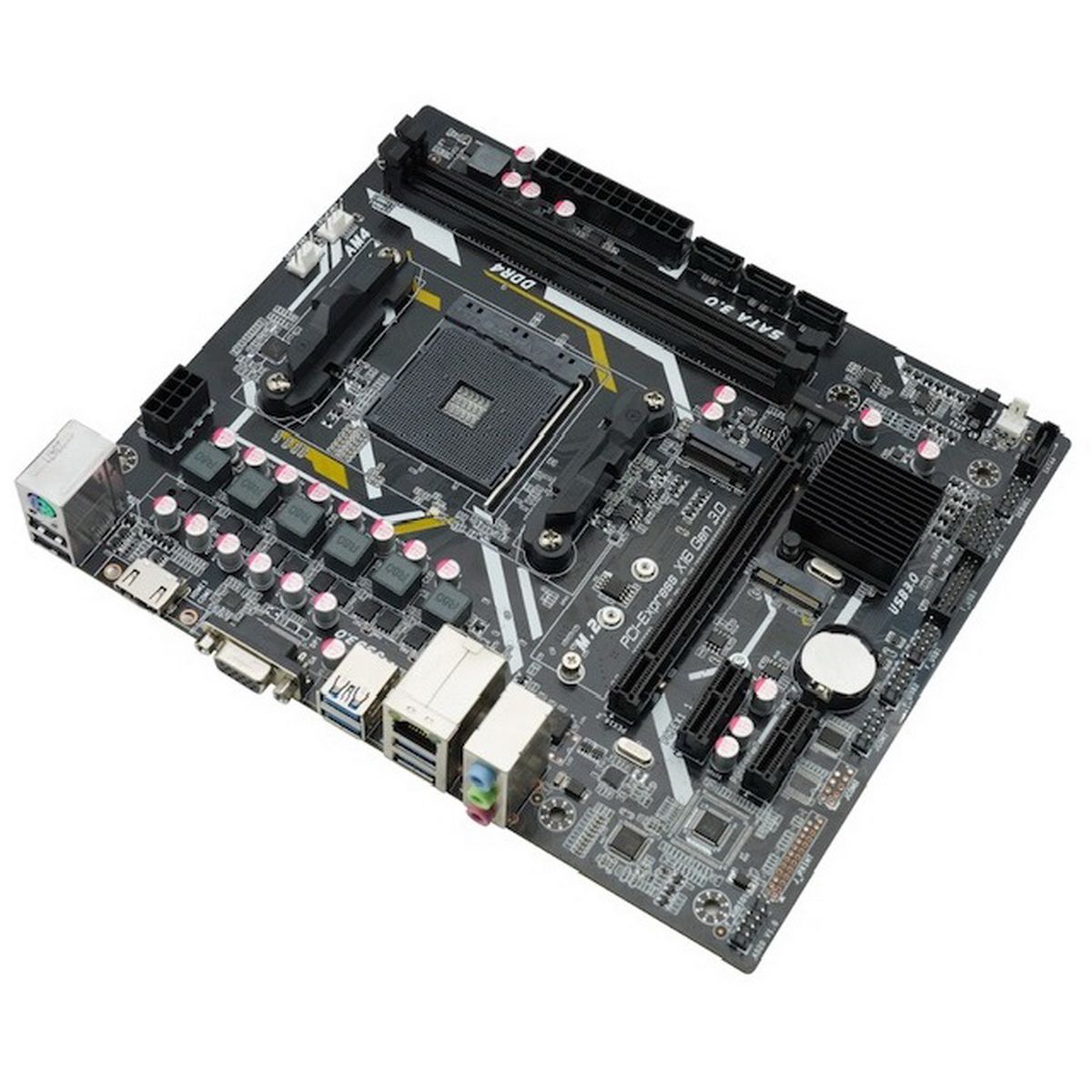 Материнская плата Afox A520D4-MA5-V2 AM4 mATX 2xDDR4 PCIEx16 PCIEx1 M.2 HDMI VGA