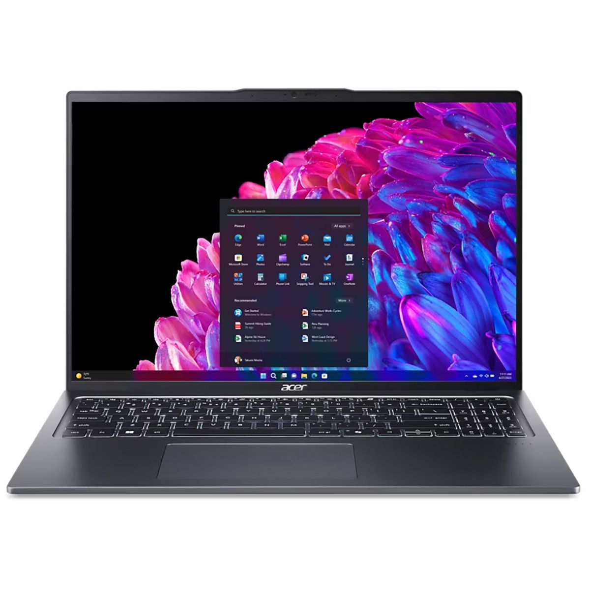 Ноутбук Acer Swift Go 16 SFG16-72-709R Intel Core Ultra 7 155H/16Gb/SSD1024Gb/16"/OLED/WQXGA+/120Hz/Win11/Iron (NX.KSHCD.002)
