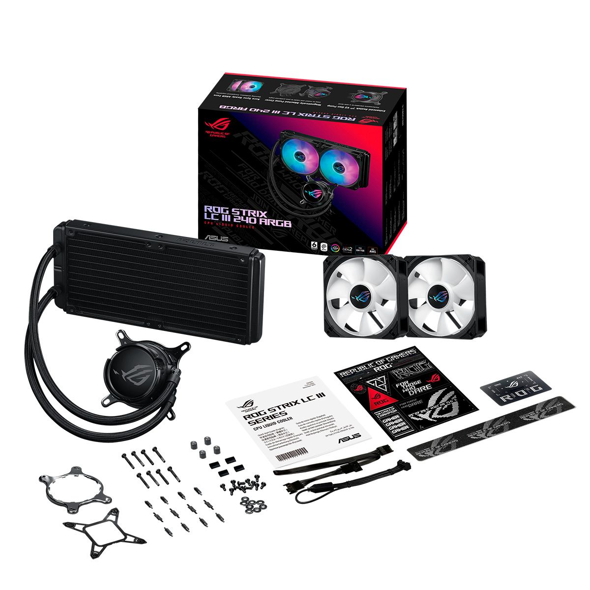 Жидкостная система охлаждения ASUS ROG STRIX LC III 240 ARGB /AIO COOLER,ASETEK,SIGRID V2, ARGB