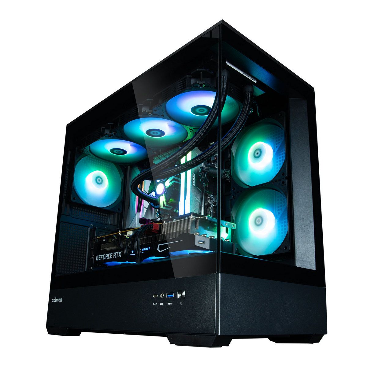 Корпус Zalman mATX Mini Tower PC Case,120mm ARGB Fanx3