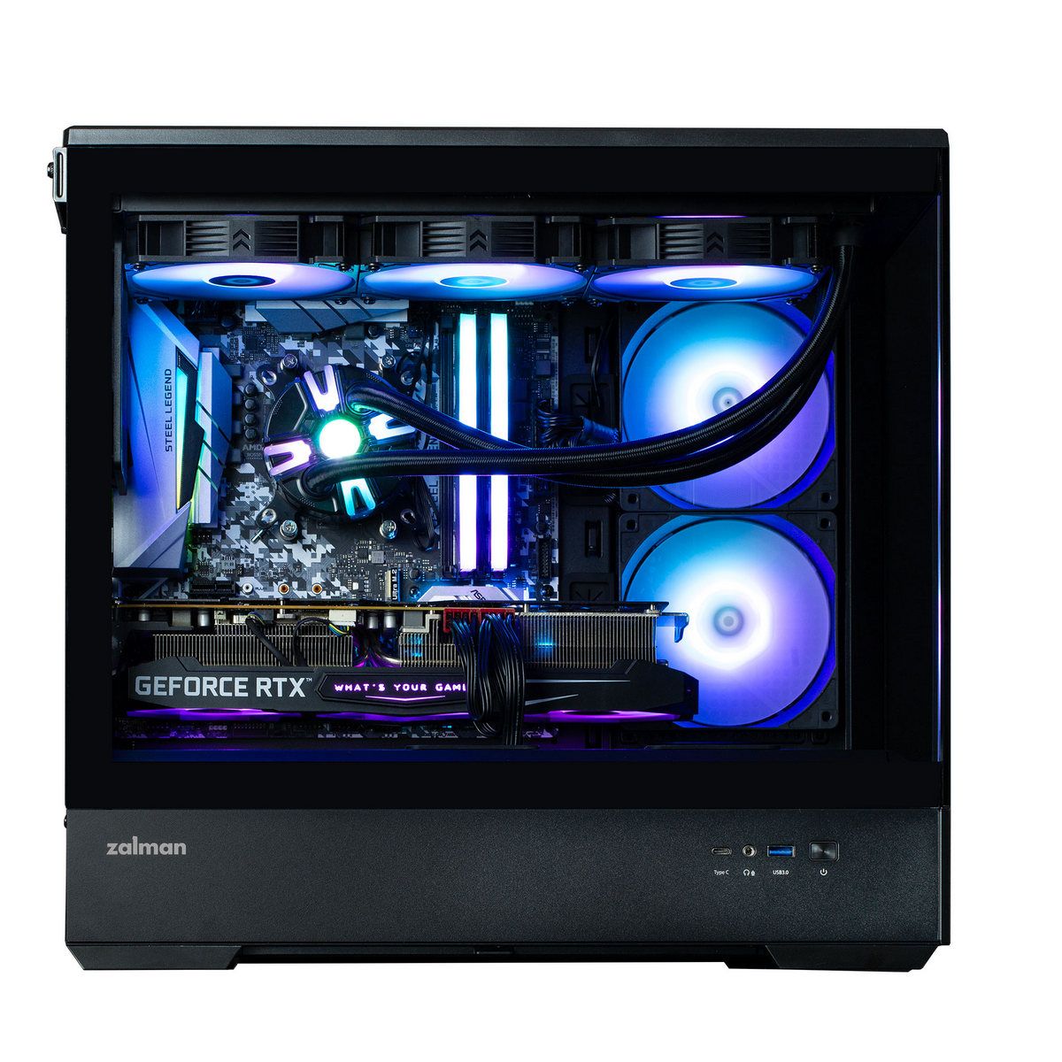 Корпус Zalman mATX Mini Tower PC Case,120mm ARGB Fanx3