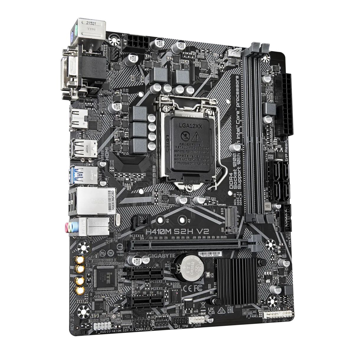 Материнская плата Gigabyte H410M S2H V2 2.0, RTL