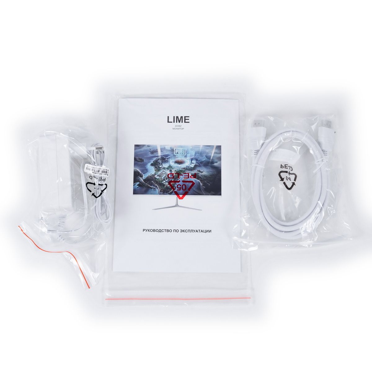 Монитор 23.8" Lime Z238Z V2 White (IPS, 1920*1080, VGA+HDMI+DP+Audio out +DC, 4 ms, 178°/178°, 250 cd/m, 1000:1 (100M:1), 100Hz, Flat)