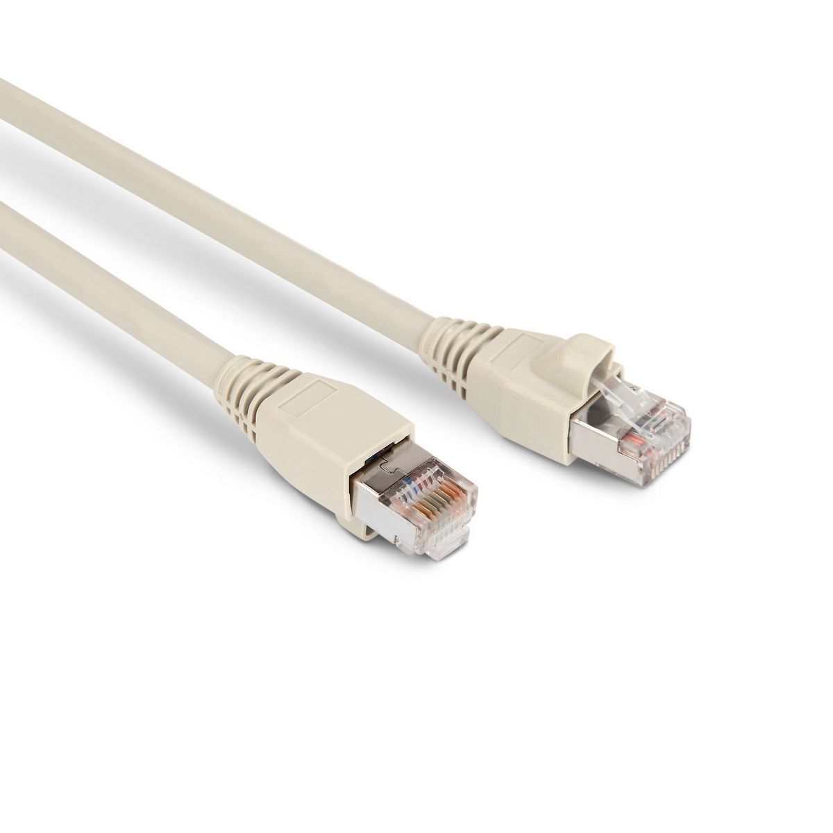 Кабельная сборка Hyperline PC-LPM-STP-RJ45-RJ45-C6a-1M-LSZH-GY Патч-корд F/UTP, экранированный, Cat.6a (100% Fluke Component Tested), LSZH, 1м, серый