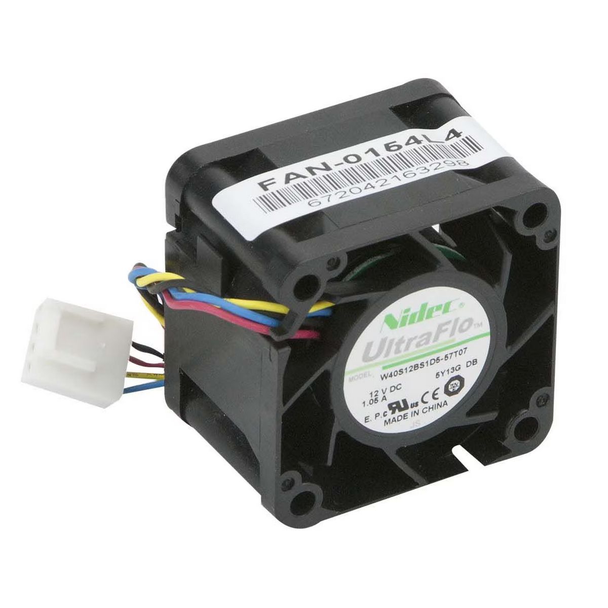 Вентилятор Nidec FAN-0154L4, 1U, 40мм, 22500 об/мин, 4pin