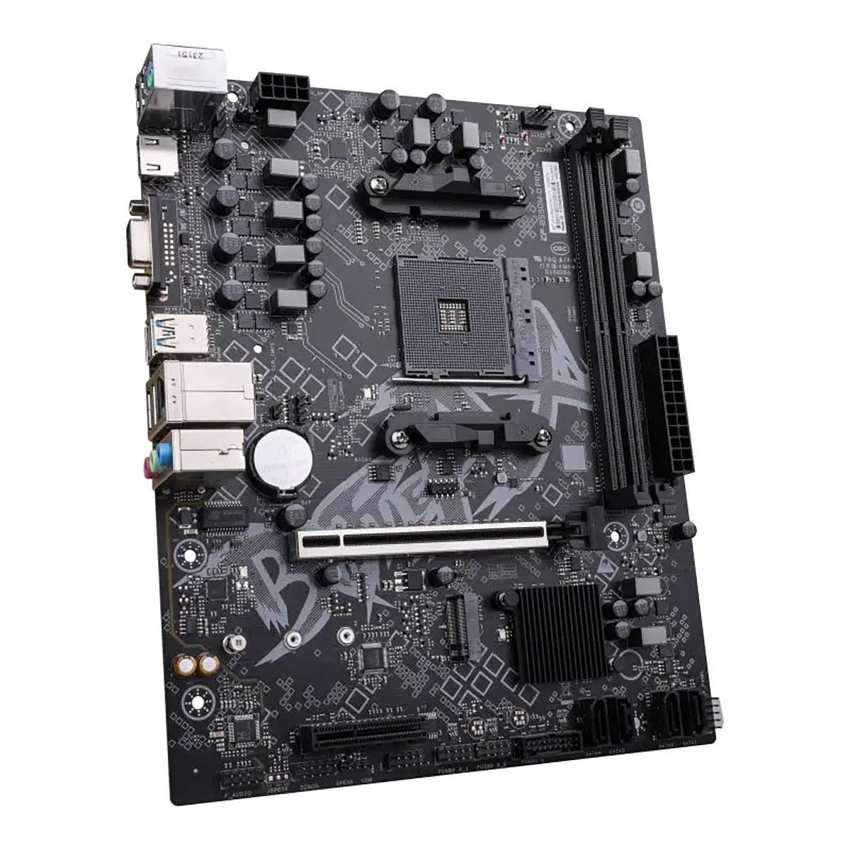 Материнская плата Colorful BATTLE-AX B550M-D PRO V14 B550, AM4, 2*DDR4, 1*PCIEx16, 1*PCIEx4, 1*M.2, 6*USB3.2Gen1, 6*USB2.0, 4*SATA3.0, 2.5G, VGA, HDMI, M-ATX, RTL