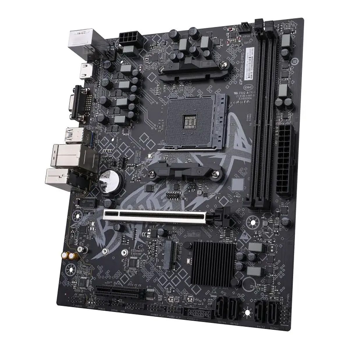 Материнская плата Colorful BATTLE-AX B550M-D PRO V14 B550, AM4, 2*DDR4, 1*PCIEx16, 1*PCIEx4, 1*M.2, 6*USB3.2Gen1, 6*USB2.0, 4*SATA3.0, 2.5G, VGA, HDMI, M-ATX, RTL