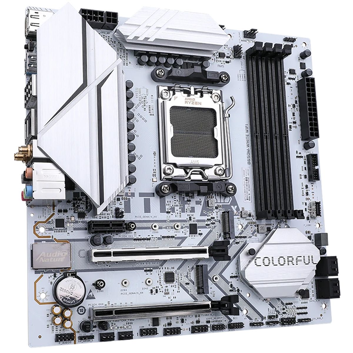 Материнская плата Colorful BATTLE-AX B650M-WHITE WIFI V14 B650 AM5 mATX RTL