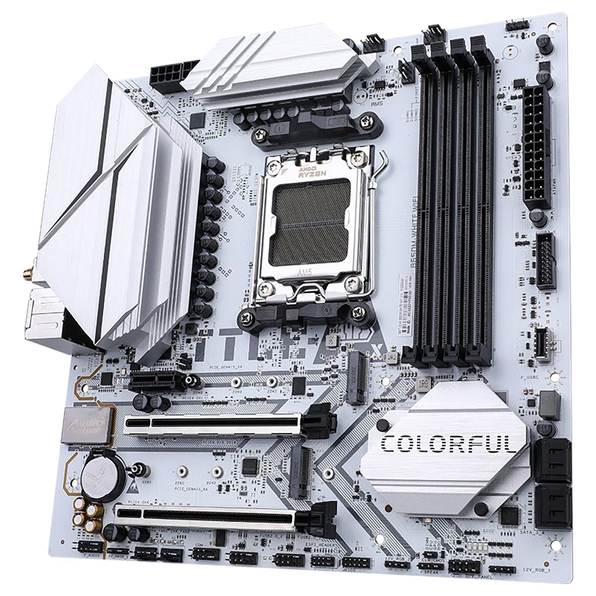Материнская плата Colorful BATTLE-AX B650M-WHITE WIFI V14 B650 AM5 mATX RTL