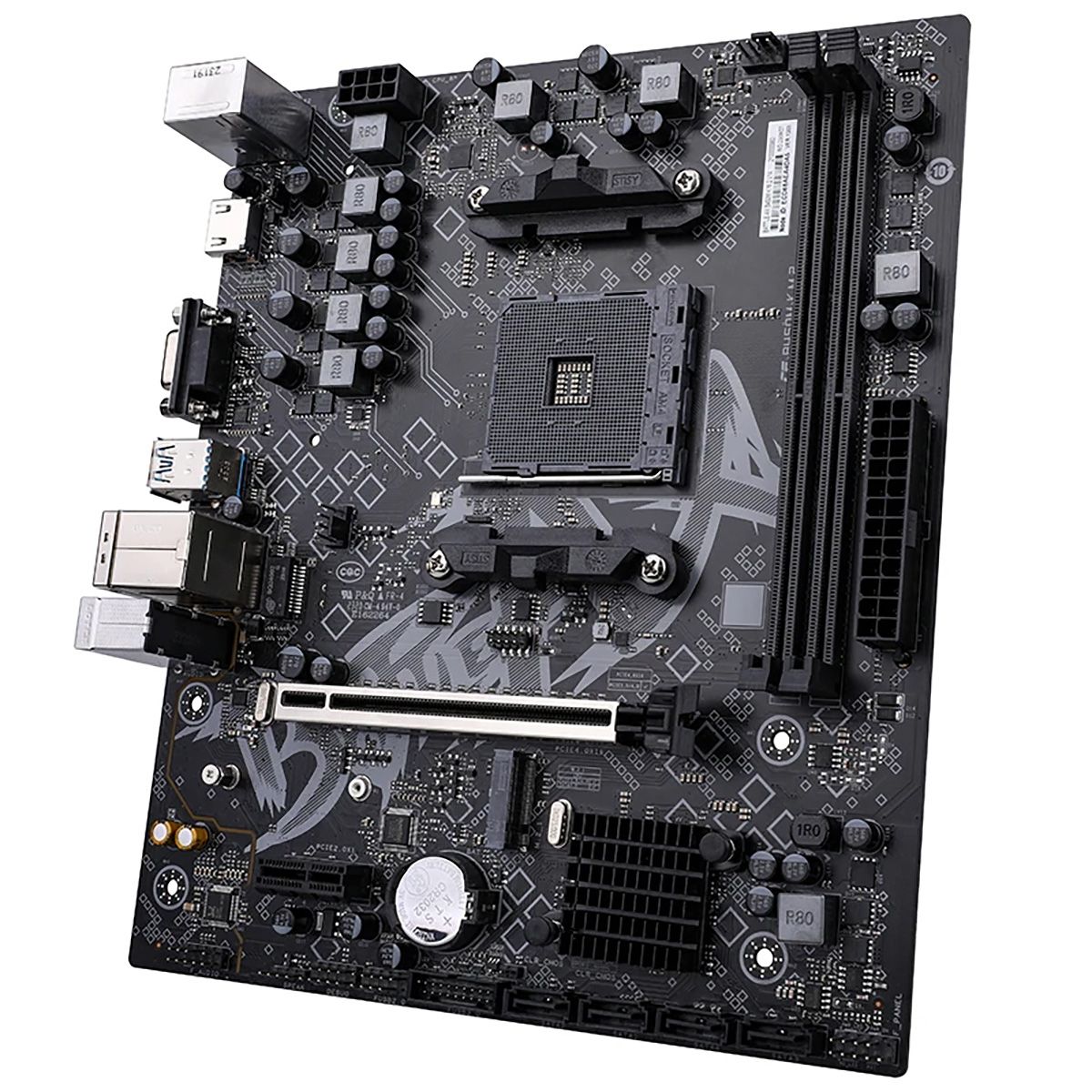 Материнская плата Colorful BATTLE-AX B450M-K M.2 V14 B450, AM4, 2*DDR4, 1*PCIEx16, 1*PCIEx1, 1*M.2, 6*USB3.2Gen1, 4*USB2.0, 4*SATA3.0, 1G, VGA, HDMI, M-ATX, RTL