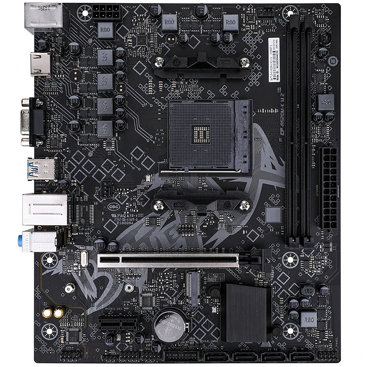 Материнская плата Colorful BATTLE-AX A520M-K M.2 V14 A520, AM4, 2*DDR4, 1*PCIEx16, 1*PCIEx1, 1*M.2, 6*USB3.2Gen1, 4*USB2.0, 4*SATA3.0, 1G, VGA, HDMI, M-ATX, RTL