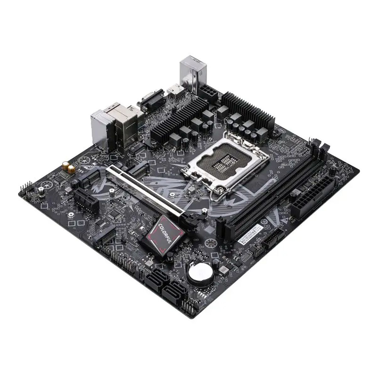 Материнская плата Colorful BATTLE-AX B760M-K D5 V20 B760, LGA1700, 2*DDR5, 1*PCIEx16, 1*PCIEx1, 2*M.2, 6*USB3.2Gen1, 4*USB2.0, 4*SATA3.0, 1G, VGA, HDMI, M-ATX, RTL