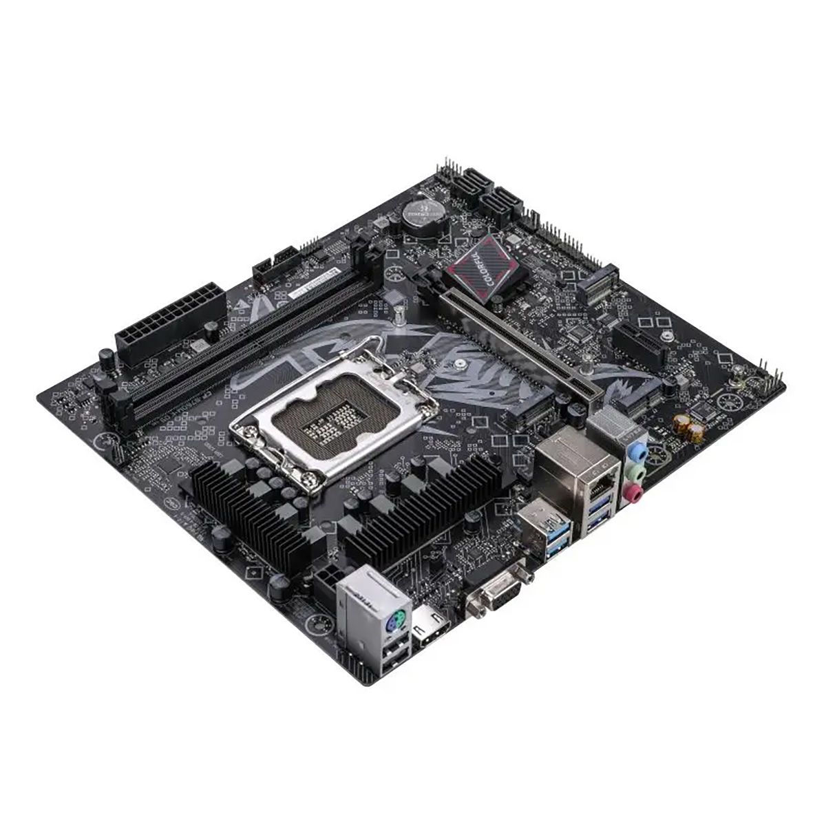 Материнская плата Colorful BATTLE-AX B760M-K D5 V20 B760, LGA1700, 2*DDR5, 1*PCIEx16, 1*PCIEx1, 2*M.2, 6*USB3.2Gen1, 4*USB2.0, 4*SATA3.0, 1G, VGA, HDMI, M-ATX, RTL
