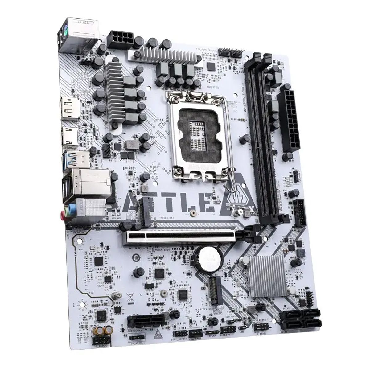 Материнская плата Colorful BATTLE-AX B760M-T PRO V20 B760, LGA1700, 2*DDR4, 1*PCIEx16, 1*PCIEx1, 2*M.2, 6*USB3.2Gen1, 4*USB2.0, 4*SATA3.0, 2.5G, DP, HDMI, M-ATX, RTL