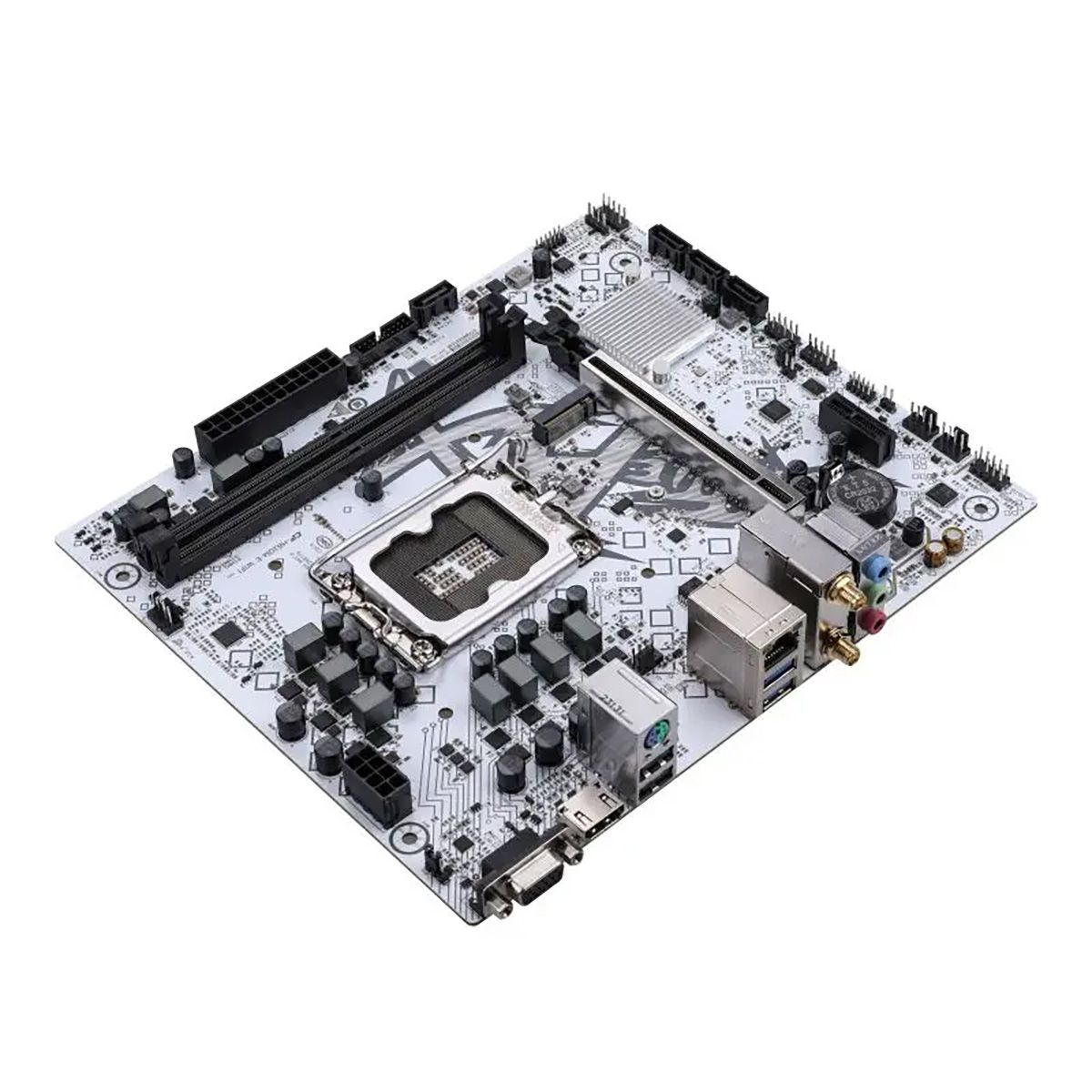 Материнская плата Colorful BATTLE-AX H610M-E WIFI V20 H610, LGA1700, 2*DDR4, 1*PCIEx16, 1*PCIEx1, 1*M.2, 4*USB3.2Gen1, 6*USB2.0, 4*SATA3.0, 1G, VGA, HDMI, M-ATX, RTL