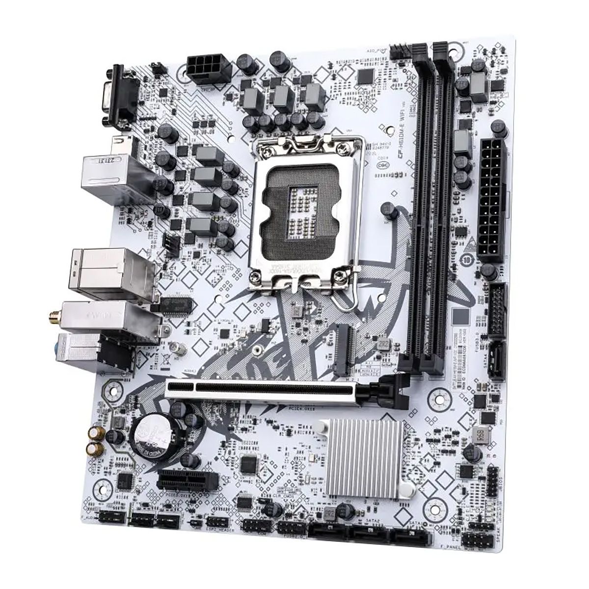 Материнская плата Colorful BATTLE-AX H610M-E WIFI V20 H610, LGA1700, 2*DDR4, 1*PCIEx16, 1*PCIEx1, 1*M.2, 4*USB3.2Gen1, 6*USB2.0, 4*SATA3.0, 1G, VGA, HDMI, M-ATX, RTL