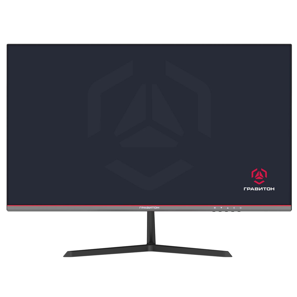 Монитор Гравитон 27' МН27Б IPS 1920x1080, 75 Гц, 5 мс, 16:9, 300 кд/м², 2×HDMI 2.0, USB-C (65 Вт PD), USB Hub (2×USB 2.0 + 1×USB-B), 3.5 Jack, динамики (2×3 Вт), HDR10, FreeSync, черно-красный, в реестре Минпромторга