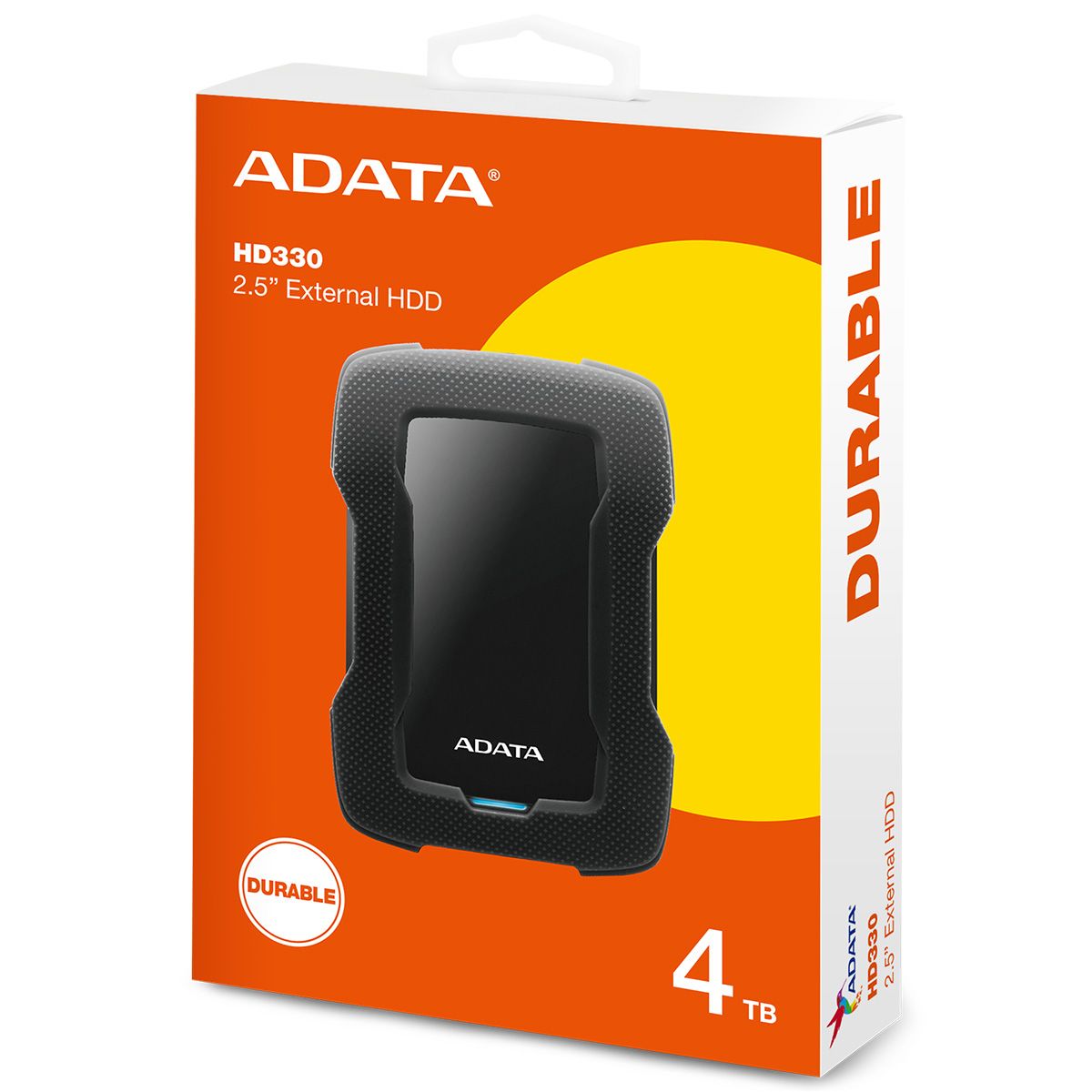 Жесткий диск внешний ADATA HD330 AHD330-4TU31-CBK 4TB 2.5" USB 3.1, LED Indicator, Shock Sensor Protection, Win/Mac/Linux, Black, RTL {20}