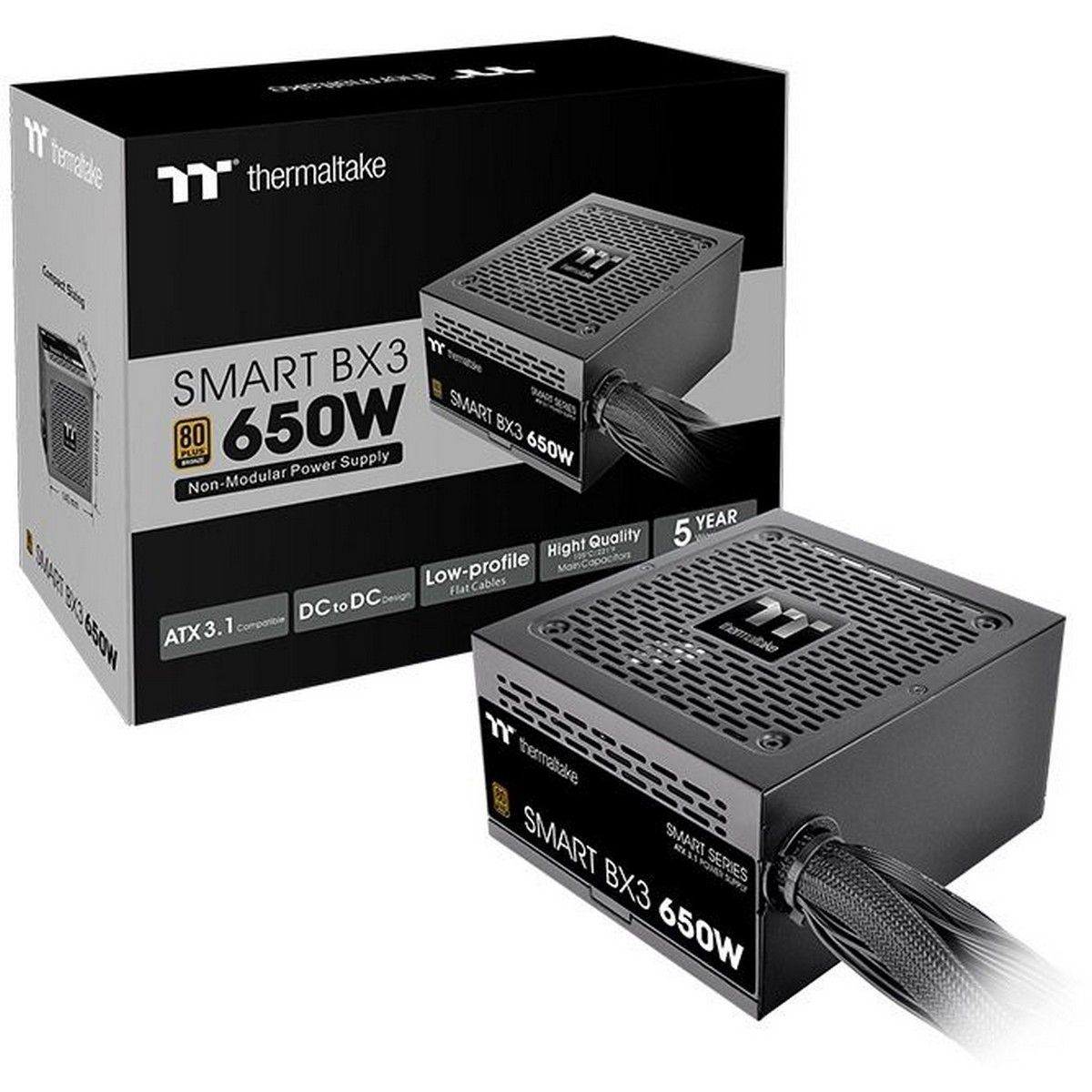 Блок питания Thermaltake Smart BX3 650W 80 Plus Bronze (PS-SPD-0650NNFABE-3)