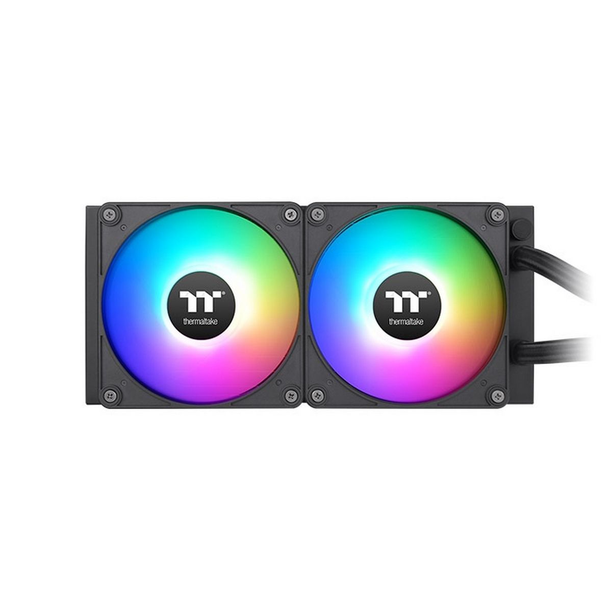 Жидкостная система охлаждения Thermaltake CL-W414-PL12SW-A All-In-One Liquid Cooler System/ARGB Fan 120*2/PWM 500-1500 rpm/Water Block 2.1 inch LCD
