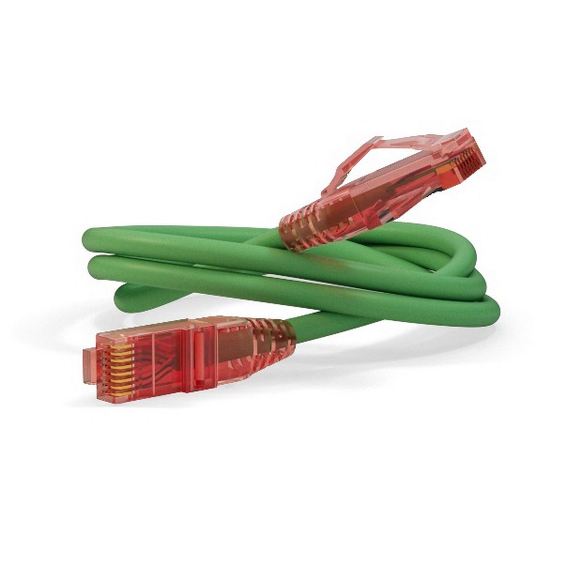 Кабельная сборка Hyperline PC-LPM-UTP-RJ45-RJ45-C5e-1M-LSZH-GN Патч-корд U/UTP, Cat.5e (100% Fluke Component Tested), LSZH, 1м, зеленый