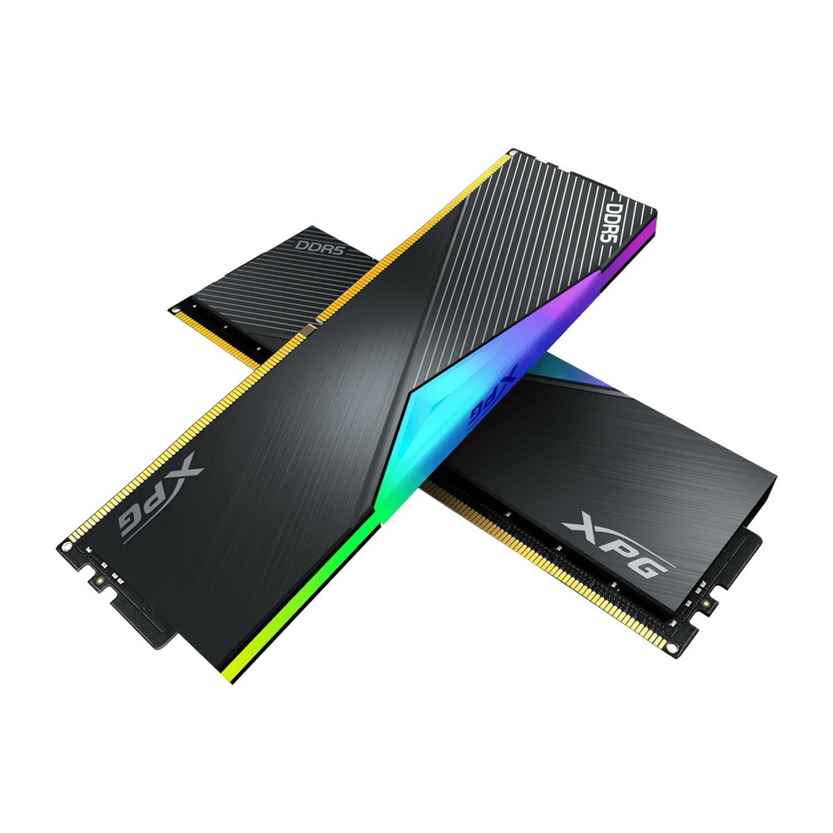 Комплект модулей памяти ADATA 32GB DDR5 5200 DIMM XPG Lancer Black RGB Gaming Memory AX5U5200C3816G-DCLARBK Non-ECC, CL38, AX5U5200C3816G-DCLARBK 1.25V, Heat Shield, Kit (2x16GB), RTL (936776)