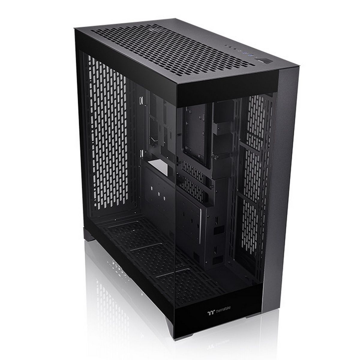 Корпус Thermaltake CA-1Y3-00M1WN-01 Win/SPCC/Tempered Glass*2/Mesh & TG Front Panel/PCI-E 4.0 Dual 90 Degree Riser Cable 400mm/Brown Box