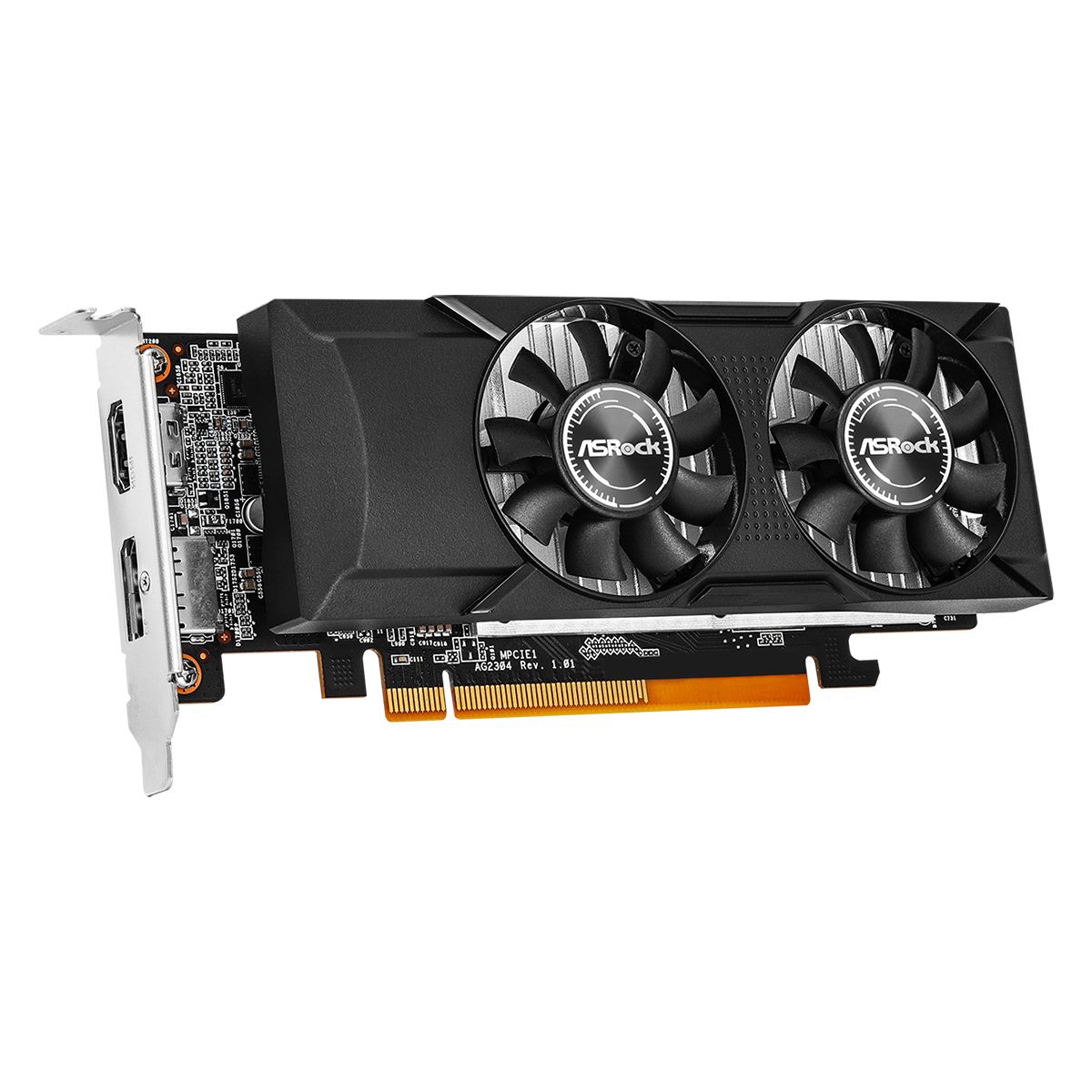 Видеокарта ASRock RX550 Low Profile 4GB GDDR5 128bit DP HDMI 2FAN RTL