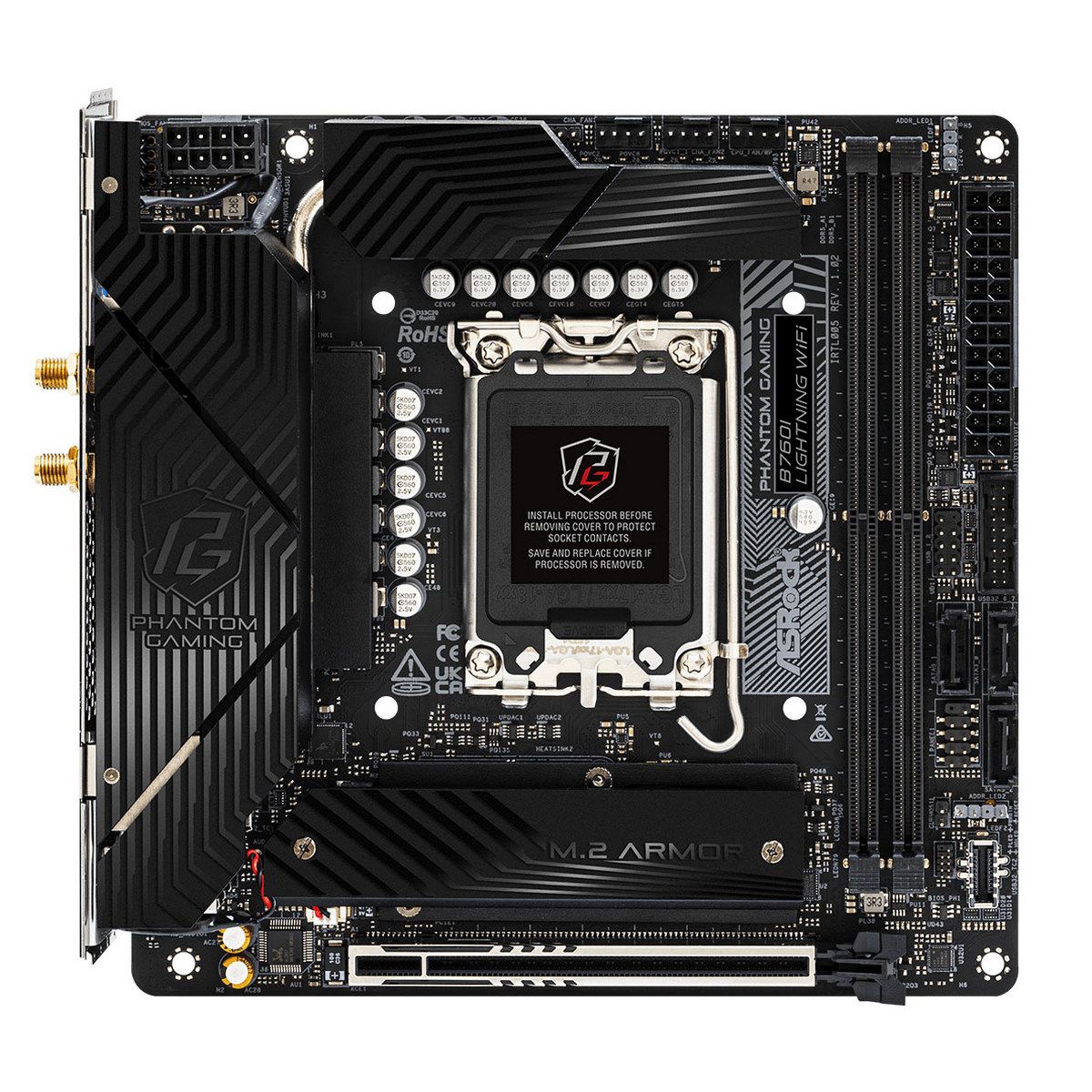 Материнская плата ASRock B760I LIGHTNING WIFI, RTL