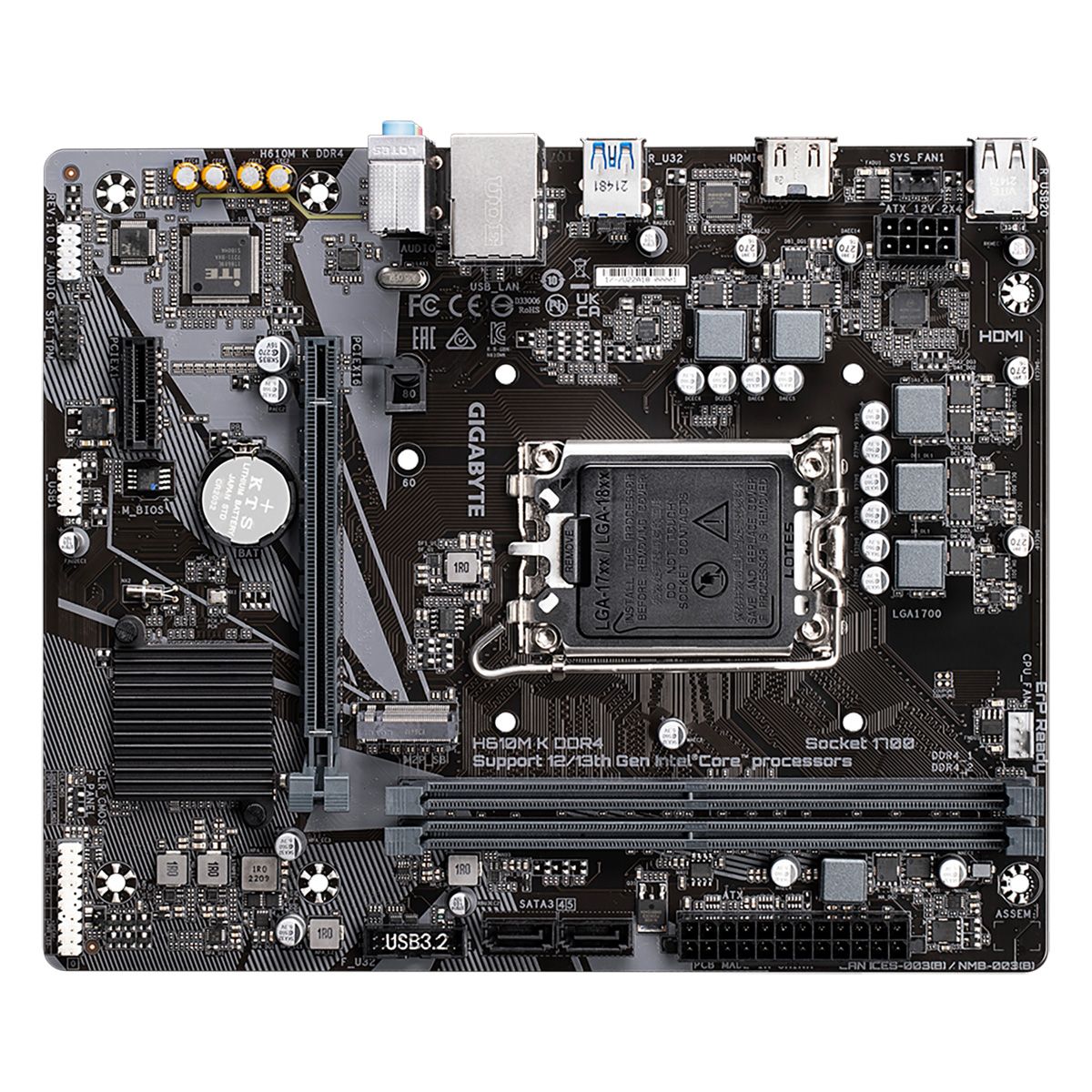 Материнская плата Gigabyte H610M K DDR4 RTL