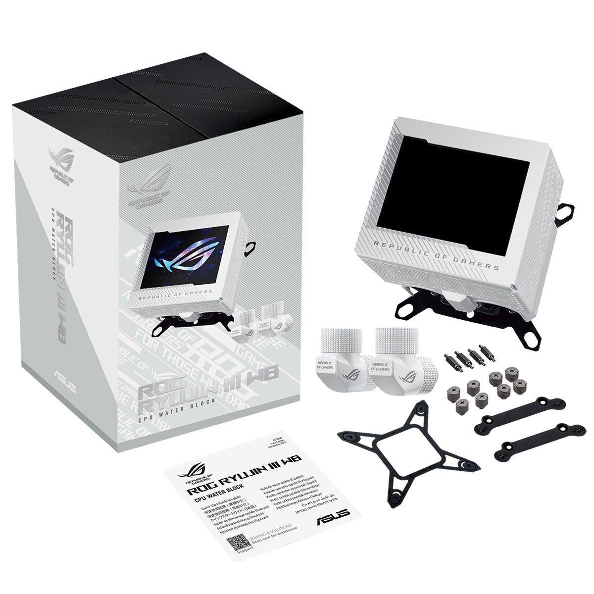 Жидкостная система охлаждения ASUS ROG RYUJIN III WB WHT