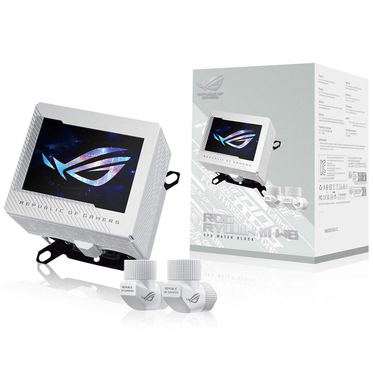 Жидкостная система охлаждения ASUS ROG RYUJIN III WB WHT